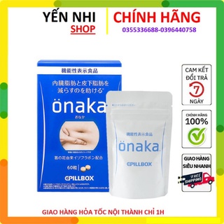 Viên uống giúp tan mỡ bụng onaka nội địa nhật bản hộp 60 viên.