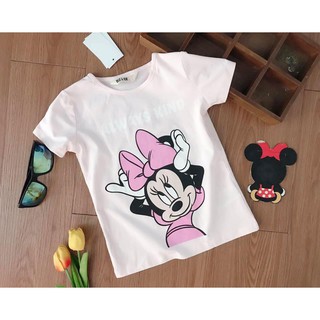Áo phông HM Mickey mầu hồng BG size 2-6/8 tuổi
