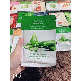 Combo 10 miếng mặt nạ giấy dưỡng da vị Lô hội