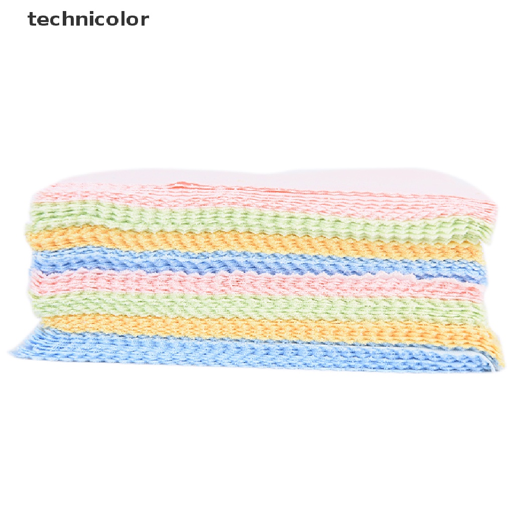 Set 10 Khăn Lau Kính / Màn Hình Điện Thoại / Ống Kính Máy Ảnh Bằng Sợi Microfiber