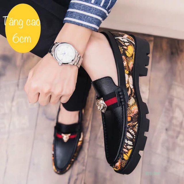 Giày lười nam tăng chiều cao - giày lười thời trang nam tăng cao 6CM | BigBuy360 - bigbuy360.vn