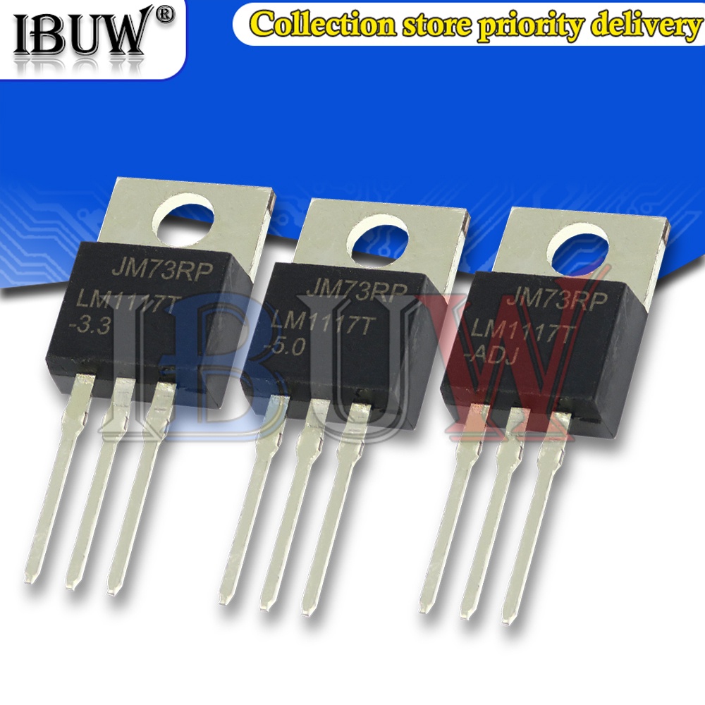 Bộ 10 Ống Pha Lê LM1117T-3.3 LM1117T-5.0 LM1117T-ADJ TO-220 TO220 LM1117