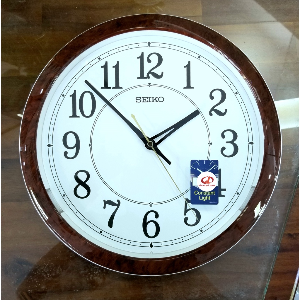 Đồng hồ Treo tường Seiko QXA788B | QXA788Z Tự Động Phát Sáng - Chính Hãng Nhật Bản