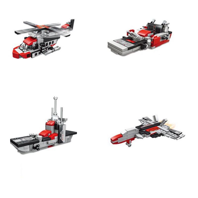 BỘ ĐỒ CHƠI XẾP HÌNH TÀU Sân Bay, CHIẾN THUYỀN  - Đồ Chơi Lắp Ráp Tàu Hải Quân