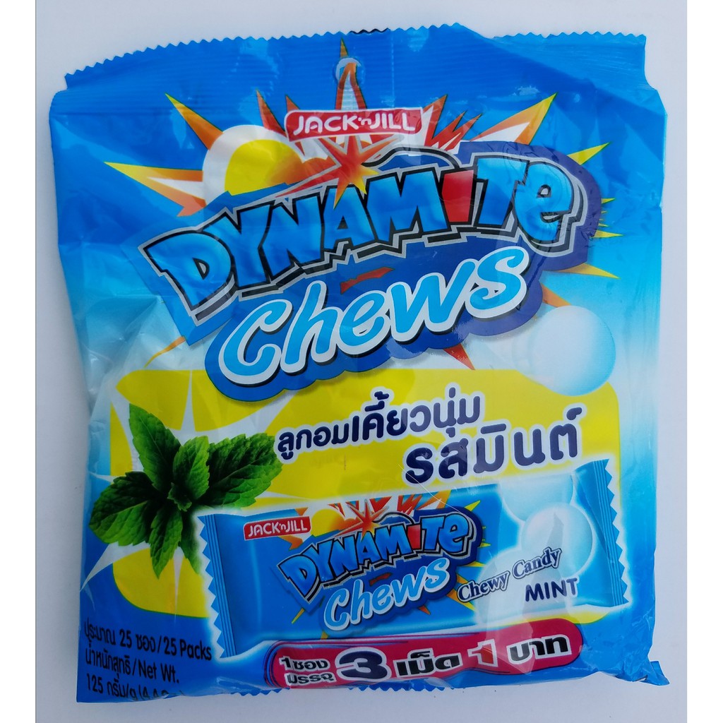 FREESHIP ĐƠN 99k_Kẹo Dynamite chews Thái lan hương bạc hà mát lạnh.