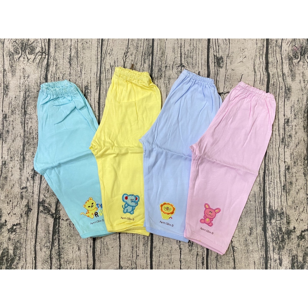 Set 5 quần dài bé sơ sinh màu 4~ 10kg