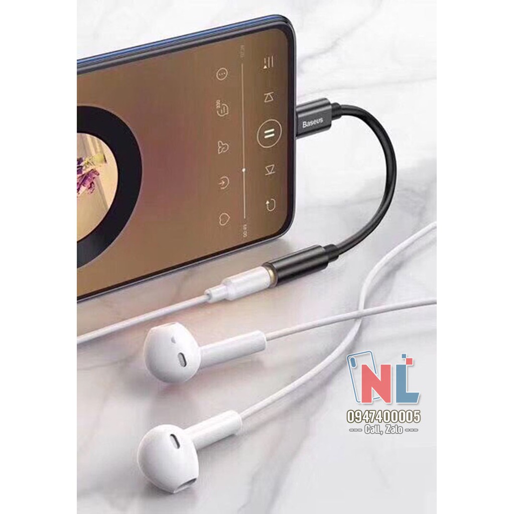 Jack chuyển Type C to 3.5 chính hãng Baseus