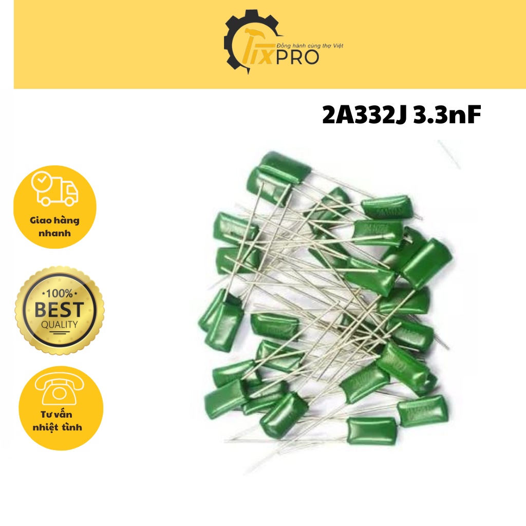 Tụ mica 2A332J 3.3nF 100V (10c)