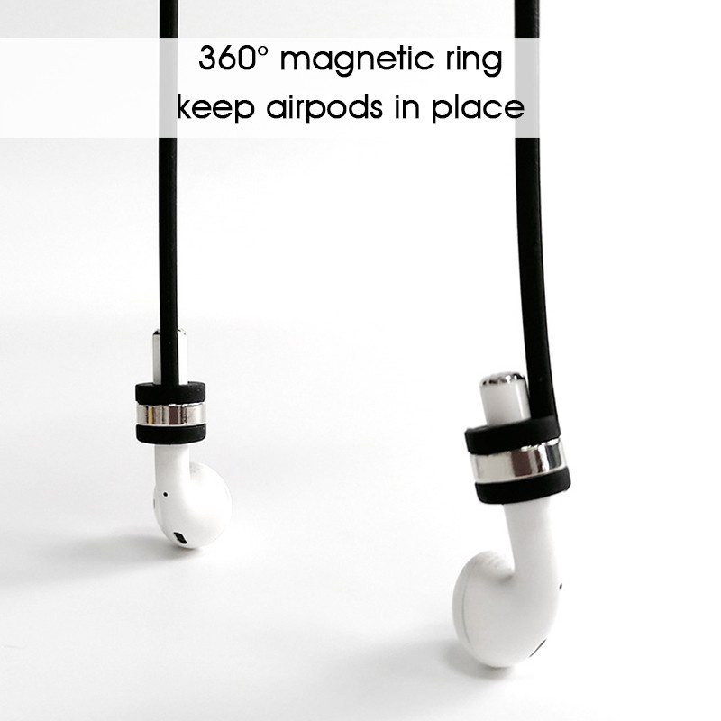 Dây Đeo Silicon Nam Châm Chống Thất Lạc Cho Tai Nghe AirPods Pro / 3 / 2 / 1