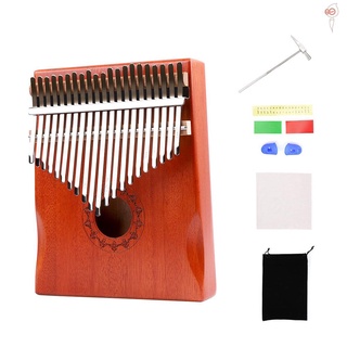 Đàn Kalimba 21 Phím Bằng Gỗ Kèm Túi Vải Bảo Vệ Ngón Tay Cho Người Mới Bắt Đầu