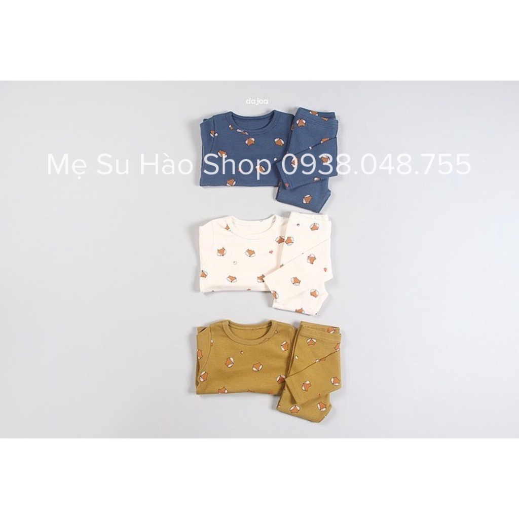 BỘ DÀI TAY TRẺ EM HÃNG DAJOA HÀN QUỐC MẪU CÁO RẤT XINH