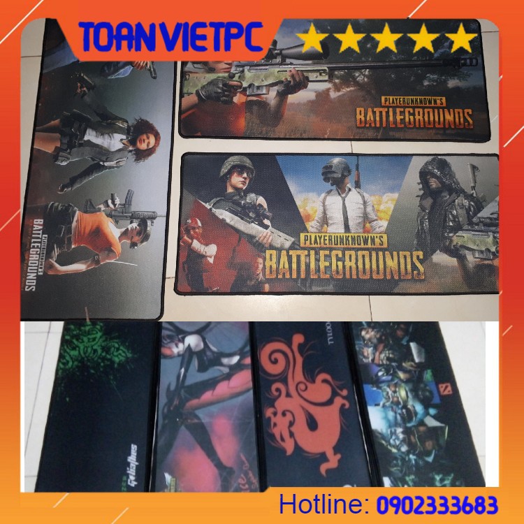 Bàn di chuột game PUBG 30*70*3ly