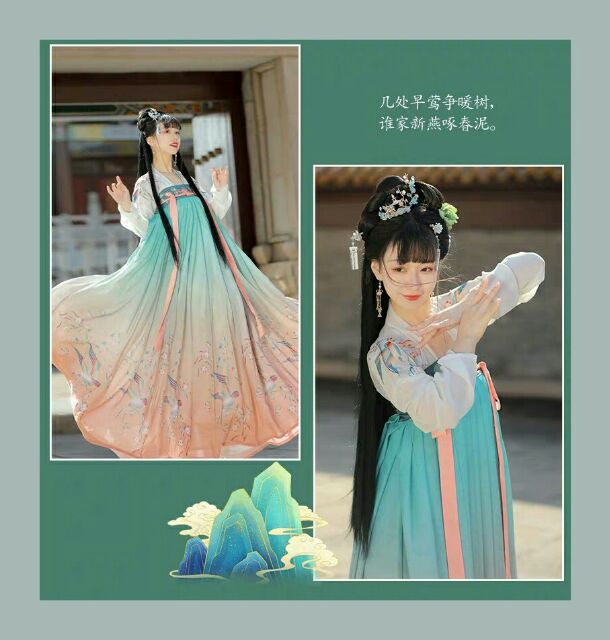 Hán phục cổ trang Trung Quốc YẾN QUY váy 3m, 6m giá rẻ.