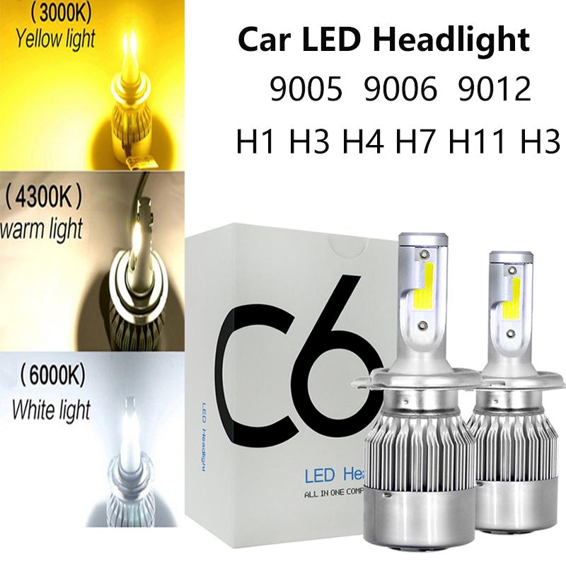 Set 2 Đèn Pha Led Novsight 4300k 3000k H4 H7 9012 H27 Dành Cho Ô Tô