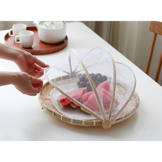 Lồng bàn mây tre đan, kích thước D30 D36 D40, Decor