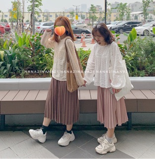 Áo babydoll thô đục lỗ
