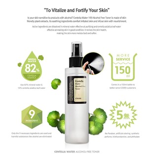 [COSRX] Nước hoa hồng không cồn COSRX Centella Water 100 Alcohol-Free Toner