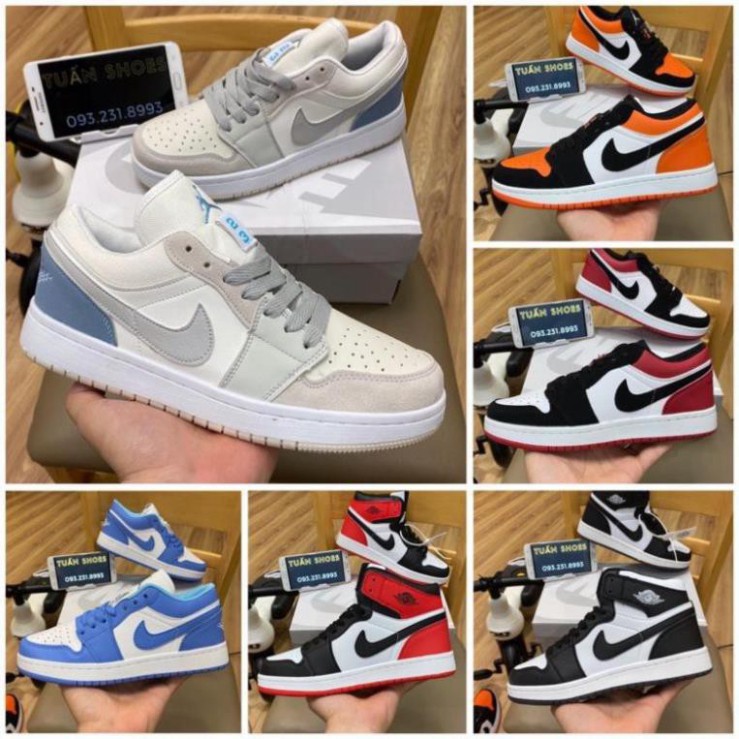 [Full Box+Bill] Giày thể Thao JD1 Low 6 mẫu Nam nữ