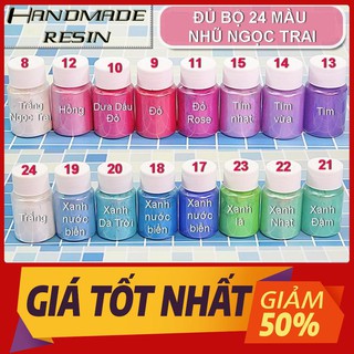 Bột màu nhũ ánh kim lấp lánh pha màu Epoxy Resin