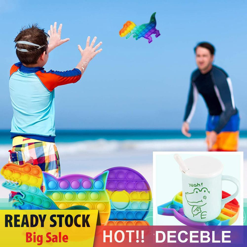 Pop It Fidget Đồ chơi Autism Push Bubble Fidget Sensory Đồ chơi Soft Desktop Puzzle Anti-stress Đồ chơi