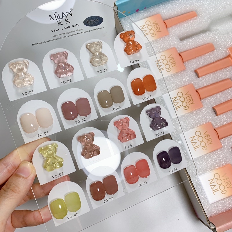 Set thạch gấu 8 màu