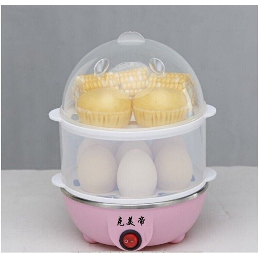 Nồi hơi hấp thức ăn điện đa chức năng hai lớp và nồi nấu trứng | BigBuy360 - bigbuy360.vn