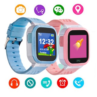 Đồng hồ thông minh màu hồng định vị trẻ em – Smart Watch y7 Tracker Màu Hồng_Màu Xanh Dương Lắp Sim