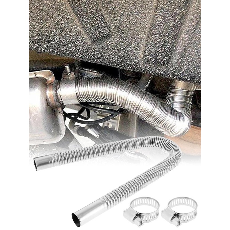 Ống Xả Khí Bằng Thép Không Gỉ Linh Hoạt 24in Kèm 2 Kẹp 0.98in Diesel SHOPCYC0932