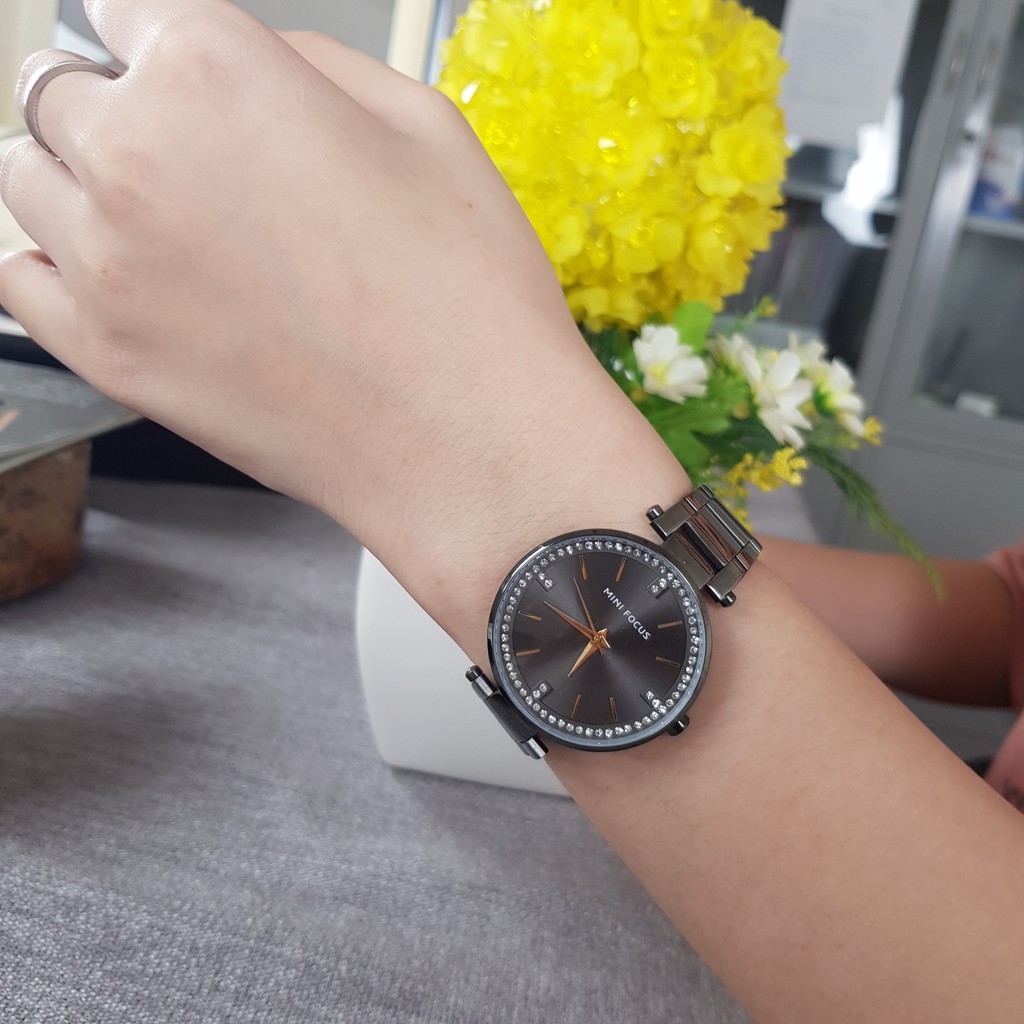 [Tặng vòng tay]Đồng hồ nữ Mini Focus chính hãng MF0031L.02A dây thép không gỉ