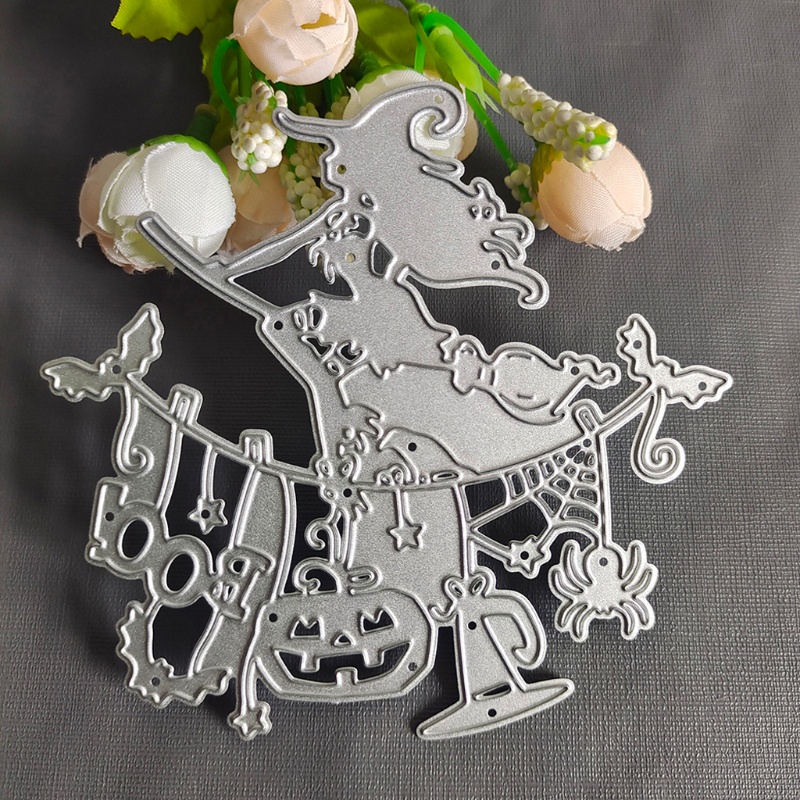 Khuôn Cắt Giấy Làm Từ Kim Loại Hình Halloween Trang Trí Scrapbook
