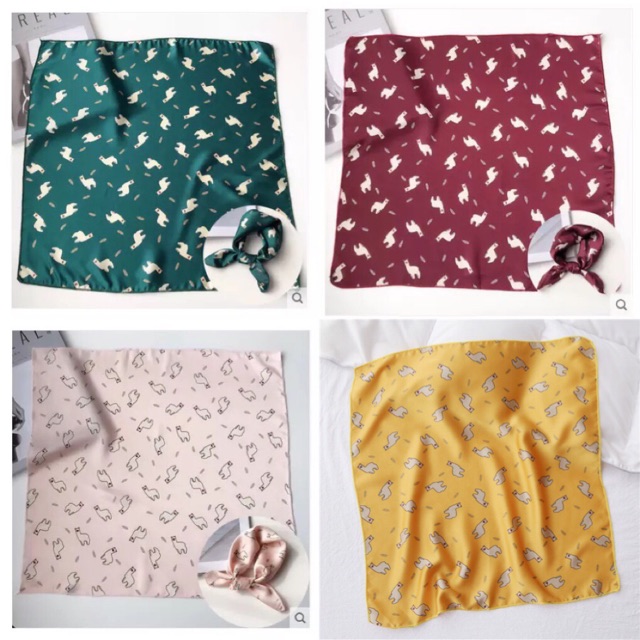 Khăn vuông size 50cm khăn choàng cổ nhỏ