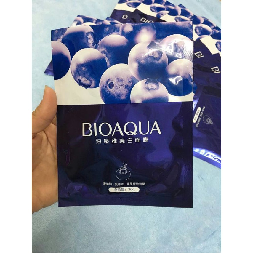 mặt nạ mask Việt Quất Quốc nội địa Trung Bioaqua