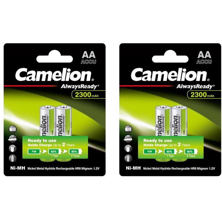 4 viên Pin sạc Camelion AA 2300mAh