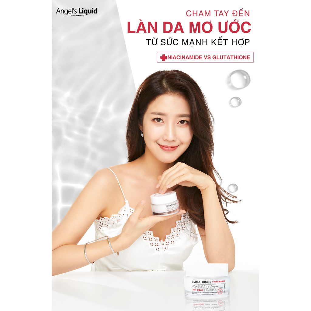 Kem Dưỡng Trắng Da 7day Angel's Liquid Glutathione &amp; Niacinamide - 50ml