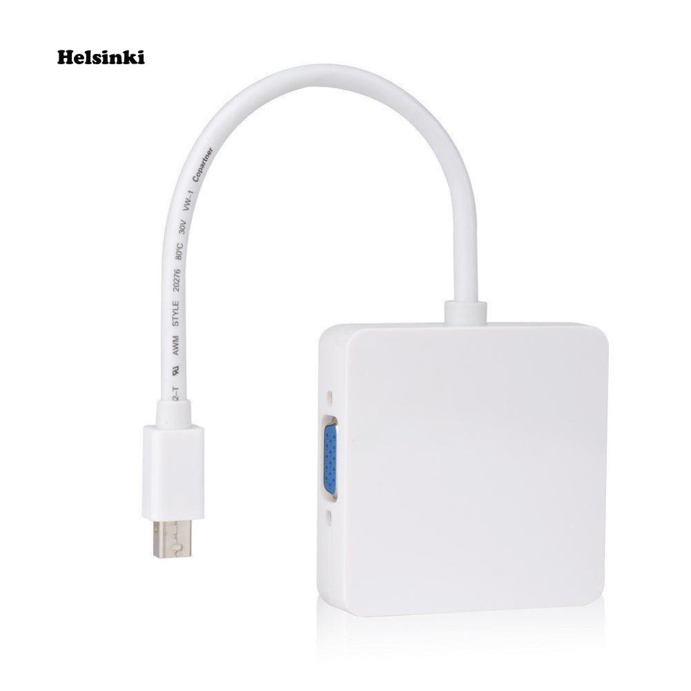 Cáp Chuyển Đổi 3 Trong 1 Dp Thunderbolt Sang Dvi Vga Hdmi Cho Macbook