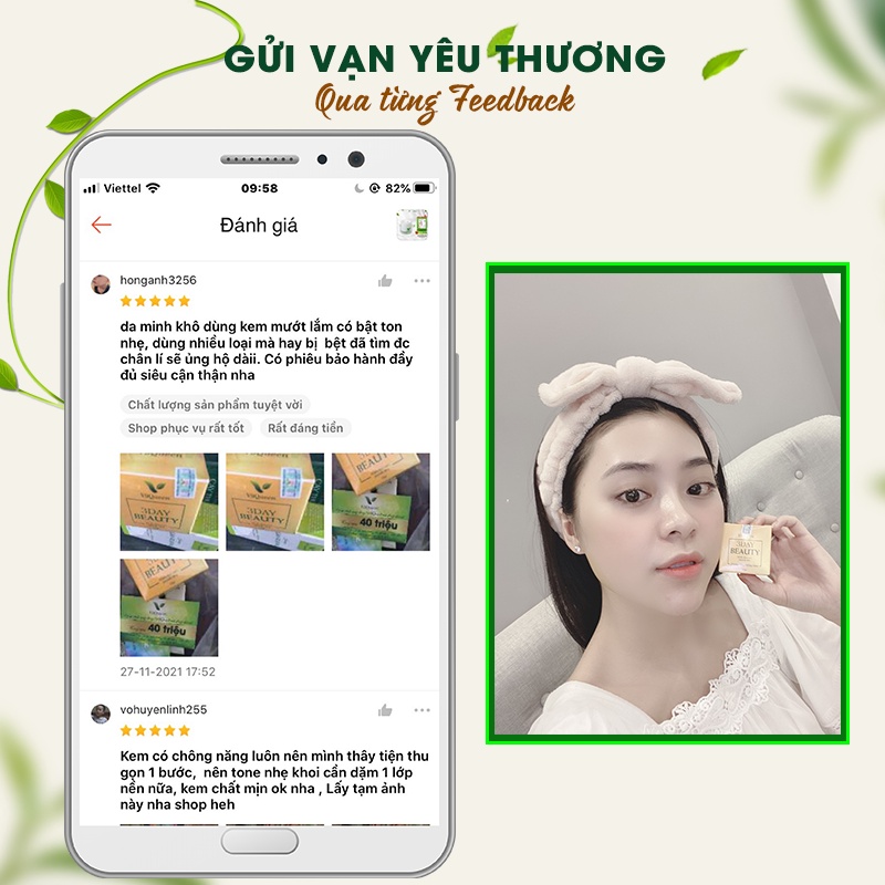 Kem chống nắng dưỡng trắng V9Queen, bảo vệ da ban ngày 3Day Beauty 10g