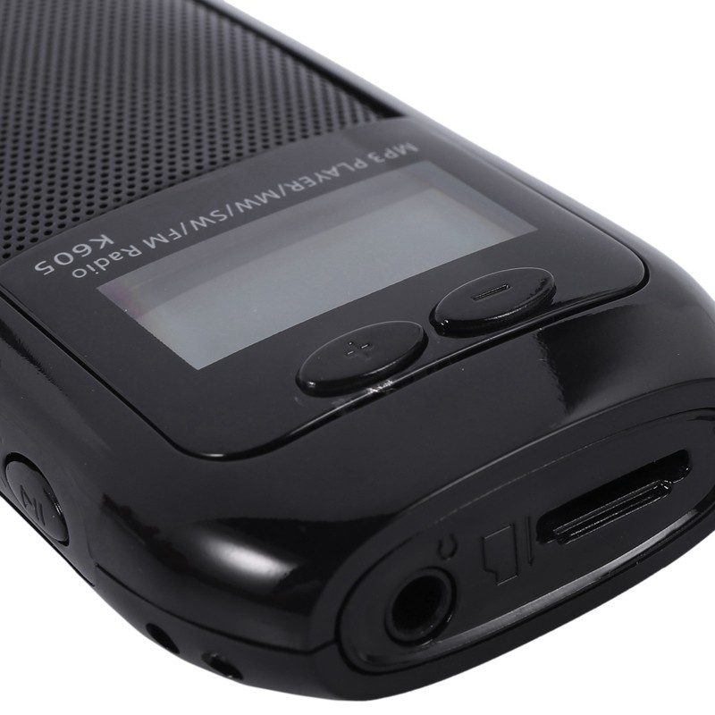 K605 Mini Pocket Radio Fm Am Sw Mw Digital Tuning Radio Receiver Mp3 Music Player Medium Wave / Short Wave / Fm Stereo Radio