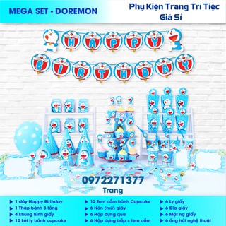 Phụ kiện trang trí sinh nhật cho bé - mega doremon