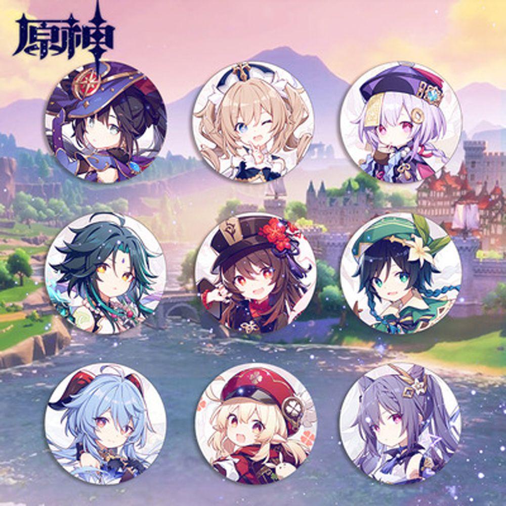Ghim Cài Áo Hình Anime Genshin Va Chạm Cho Bé
