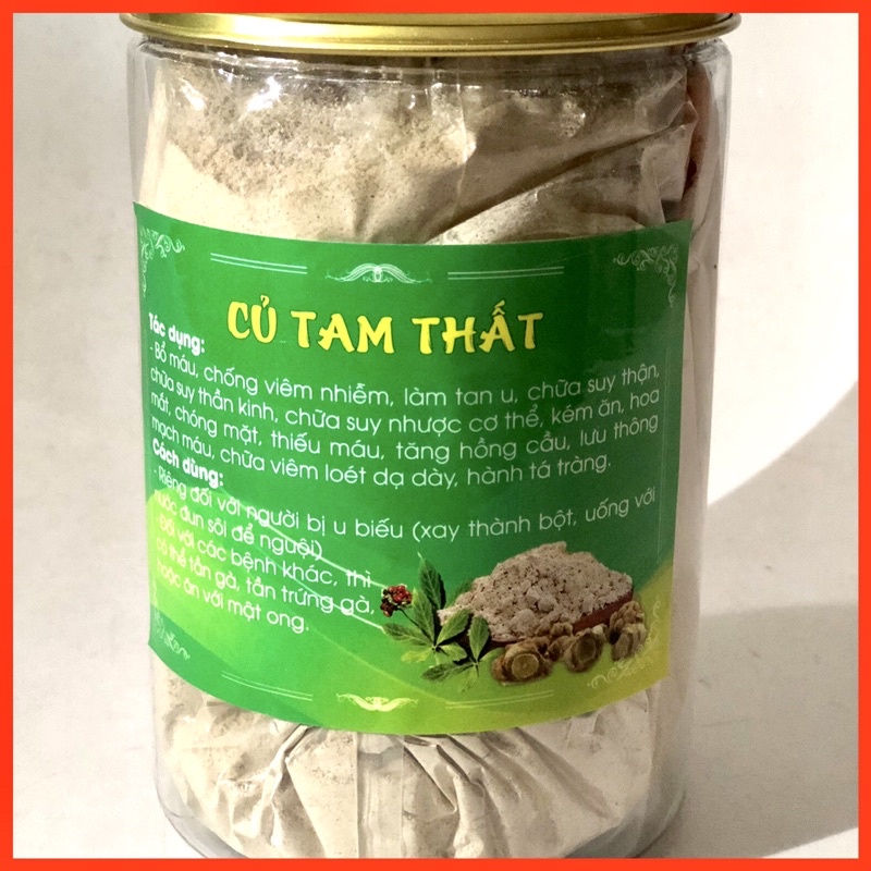 BỘT CỦ TAM THẤT BẮC - Hộp 500gr