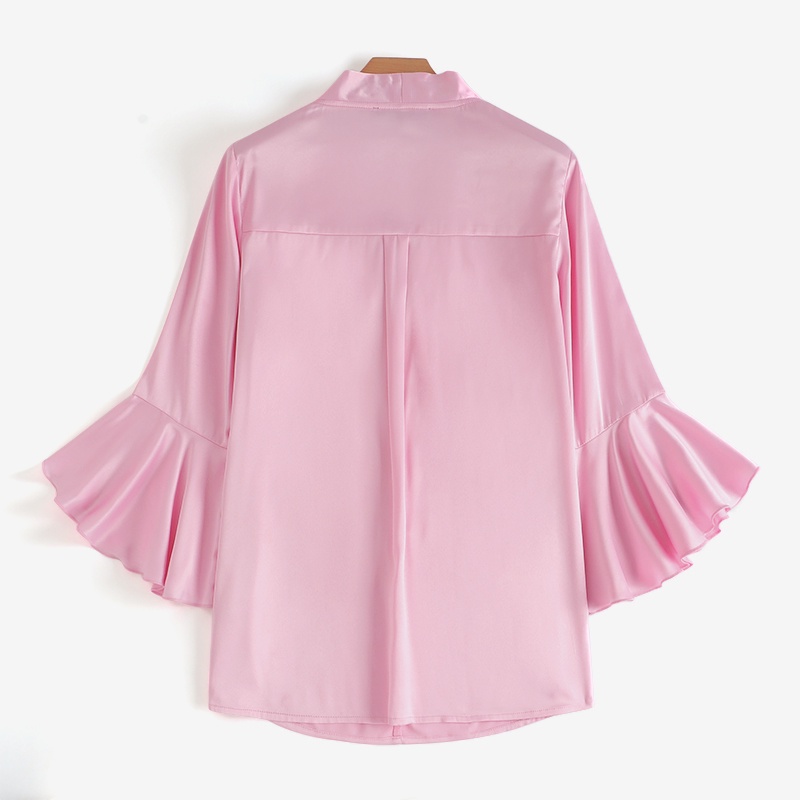 Zanzea Áo Sơ Mi Nữ Tay 3/4 Phong Cách Thời Trang Hàn Quốc