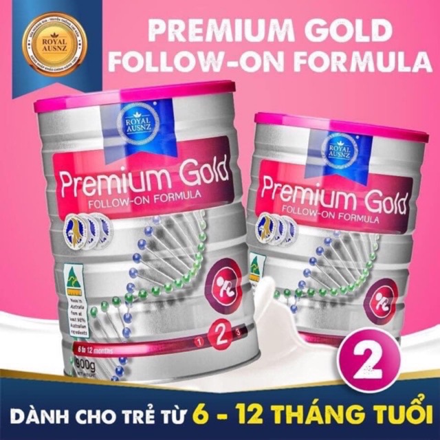 Sữa HOÀNG GIA ÚC Premium Gold  số 2_Lon 900g