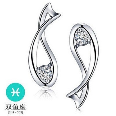 Khuyên Tai Nữ Mạ Bạc Thời Trang Châu Âu