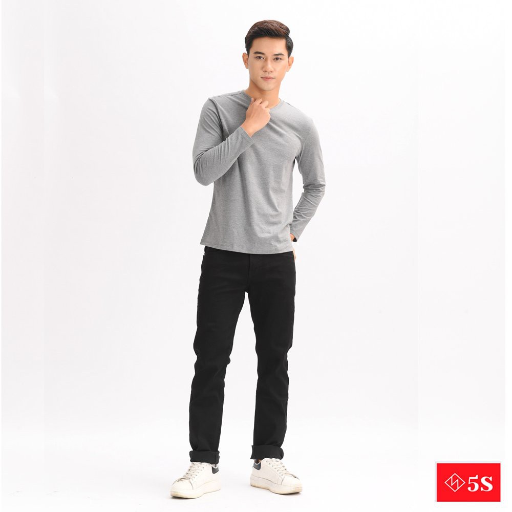 Áo Thun Nam Dài Tay Cổ Tròn 5S (6 màu), Chất Cotton Siêu Mát, Co Giãn Cực Tốt, Phom Ôm Trẻ Trung Năng Động | BigBuy360 - bigbuy360.vn