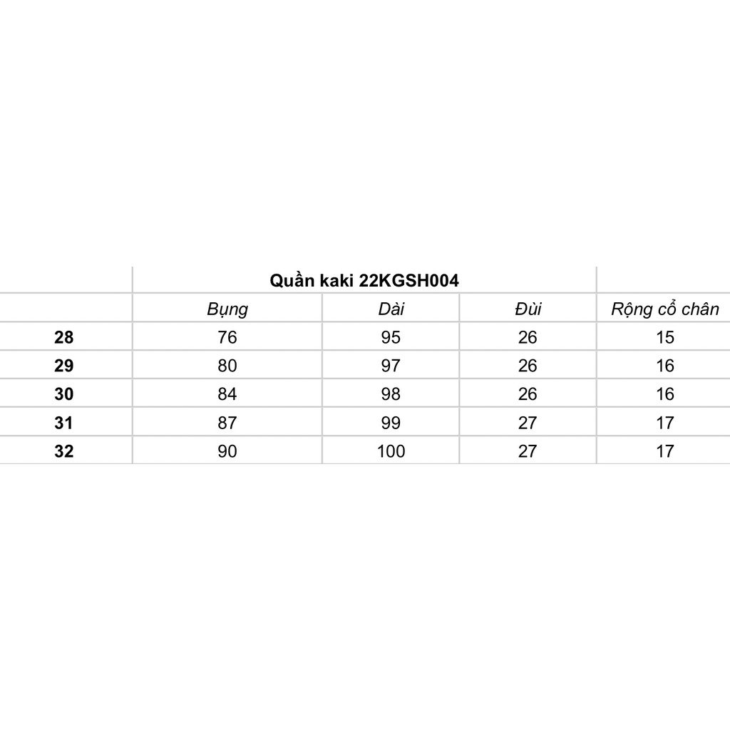 Quần Kaki Nam Unisex 22KGSH004 RHODISHOP