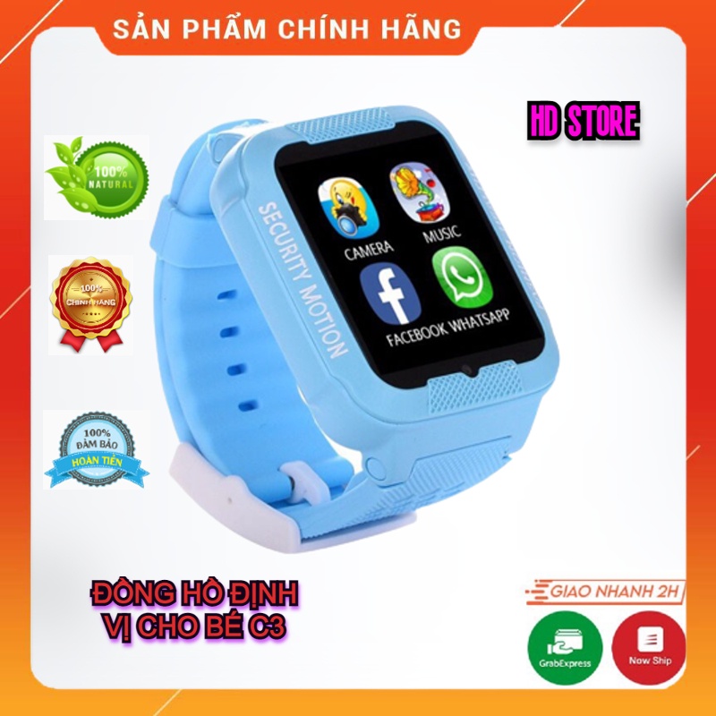 Đồng Hồ Trẻ Em Happy Kids C3, Thiết Kế Đáng Yêu Cho Bé, Đồng Hồ Có Nhiều Tính Năng Dễ Dàng Sử Dụng.