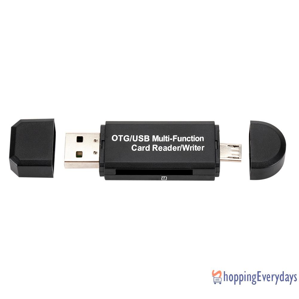 Sv Đầu Đọc Thẻ Nhớ 2 Trong 1 Otg Usb 2.0 Micro Usb Sd Tf | BigBuy360 - bigbuy360.vn