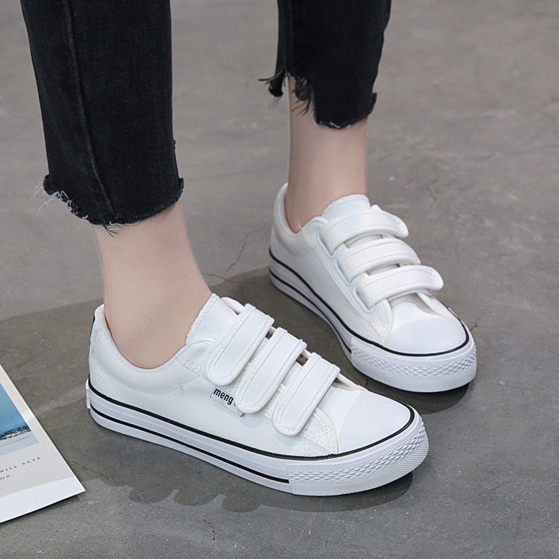 Giày Thể Thao Xuân Hè Thoáng Khí Phong Cách Hàn Quốc Mới Cho Nữ  Giày Thể Thao Khóa Dán Vải canvas Phiên Bản Hoang Dã Siêu hot