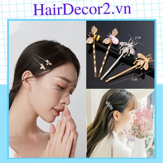 Kẹp tóc kim loại cài tóc phong cách Hàn Quốc đơn giản dễ thương