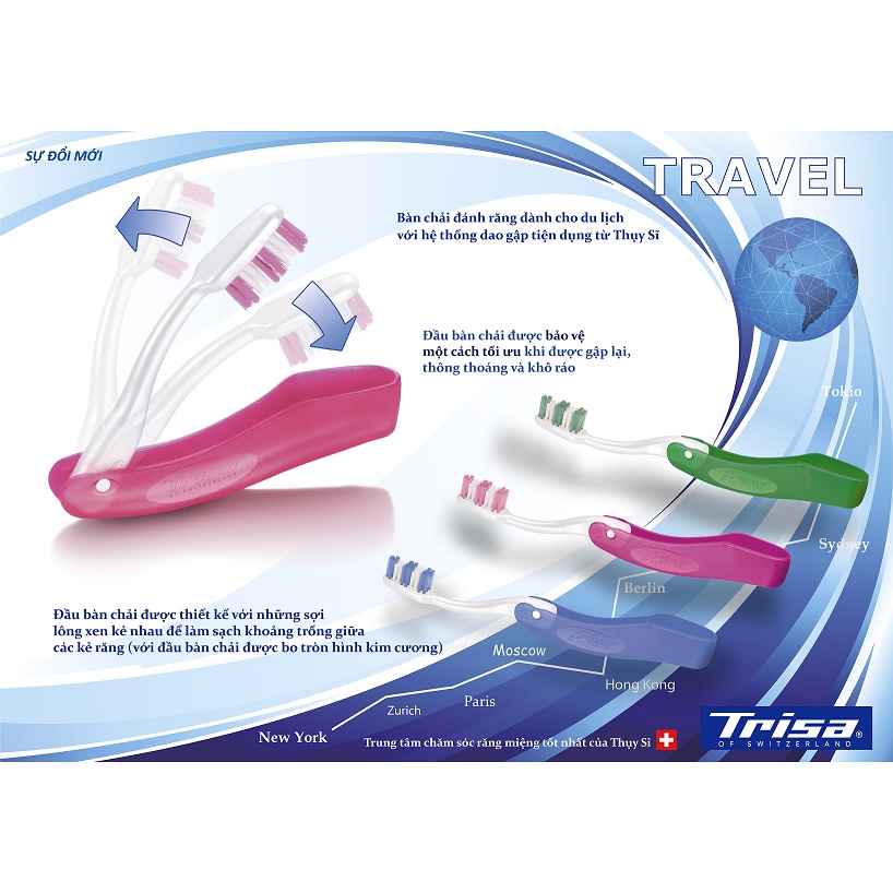 Bàn Chải Đánh Răng Trisa Travel